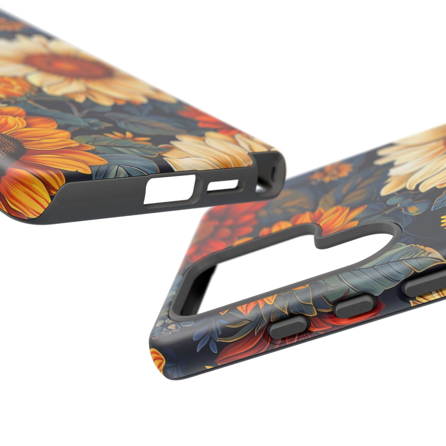 Floral Tough Phone Case | Sunflower Design, iPhone Cover, Protective Case, Gifts for Her, Floral Phone Accessory