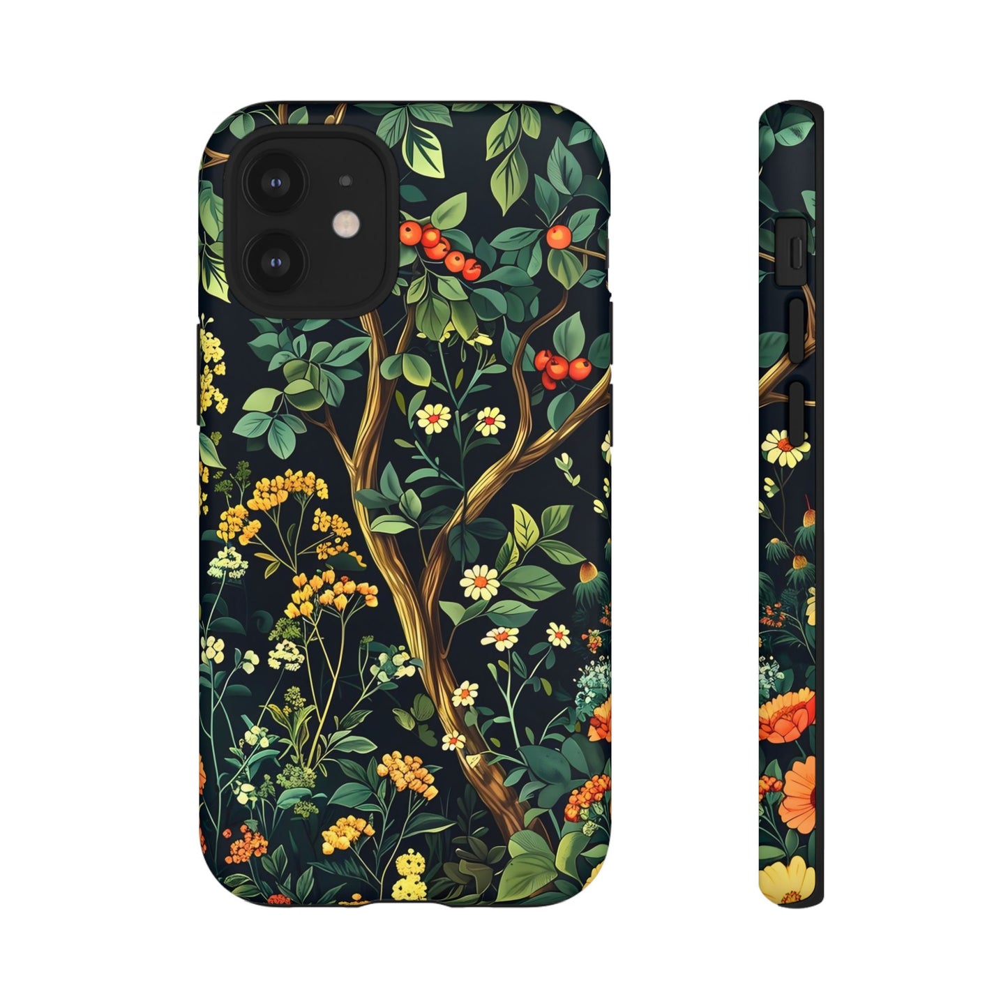 Floral iPhone Case, Nature Inspired Tough Case, Botanical Phone Cover, Eco-Friendly Gift, Unique Floral Design