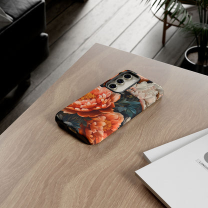 Floral Phone Case - Tough Cases, Durable Cover, Flower Design, Unique Gift, Phone Accessories