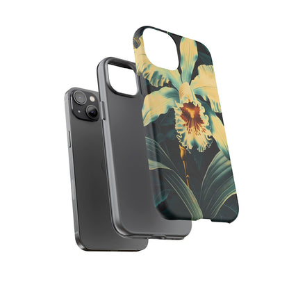 Floral Phone Case - Tough Cases with Orchid Design, Durable Smartphone Cover for Nature Lovers, Floral Gift for Her, Botanical [...]