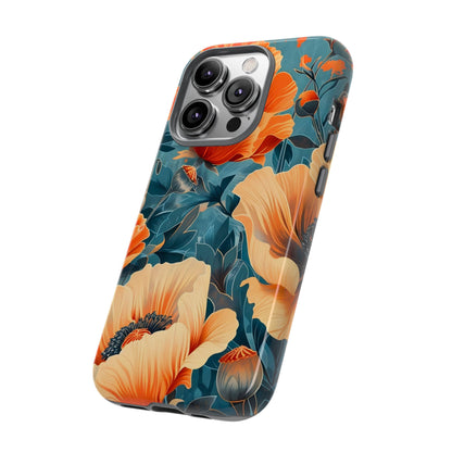 Floral Phone Case, Tough Cases for Protection and Style, Spring Aesthetic, Gift for Her, Phone Accessory for Nature Lovers