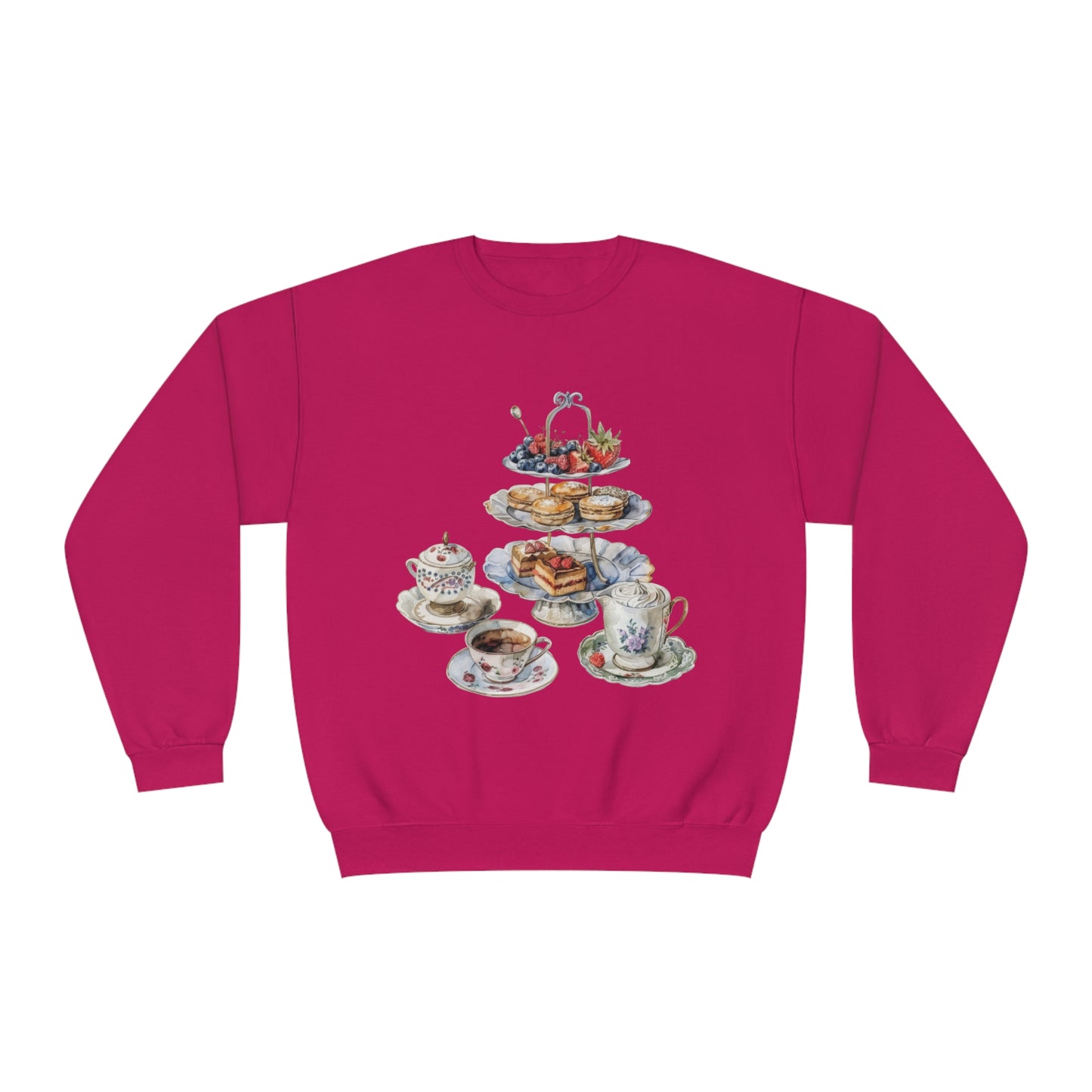 Unisex NuBlend® Crewneck Sweatshirt - British Royal Feast Opulent Dining Fit for Royalty