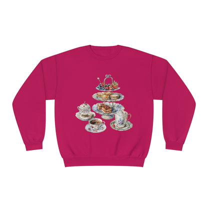 Unisex NuBlend® Crewneck Sweatshirt - British Royal Feast Opulent Dining Fit for Royalty