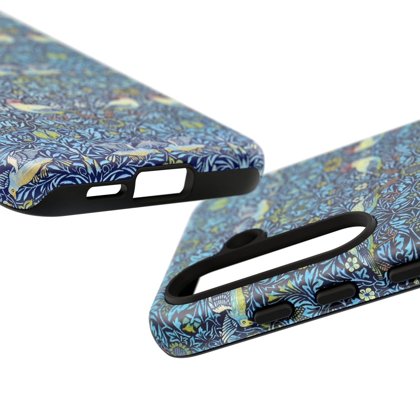 Bird and Floral Pattern Phone Case, Tough Cases, Gift for Nature Lovers, Eco-friendly, Custom Phone Accessories, All-Occasion
