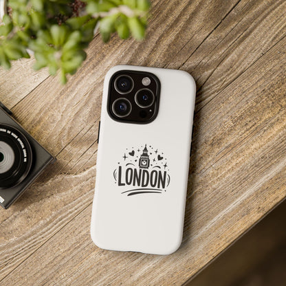 Stylish Phone Case for London Lovers, London Gift, Travel Accessory, Unique Smartphone Case, Cityscape Phone Cover