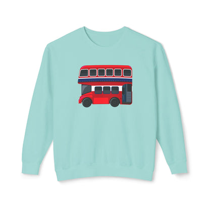 Unisex Lightweight Crewneck Sweatshirt - British English Bus