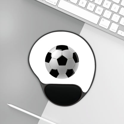Soccer Themed Mouse Pad With Wrist Rest, Comfortable Mouse Mat for Gamers and Soccer Lovers, Office Gift, Sports Decor, Ergonomic Design