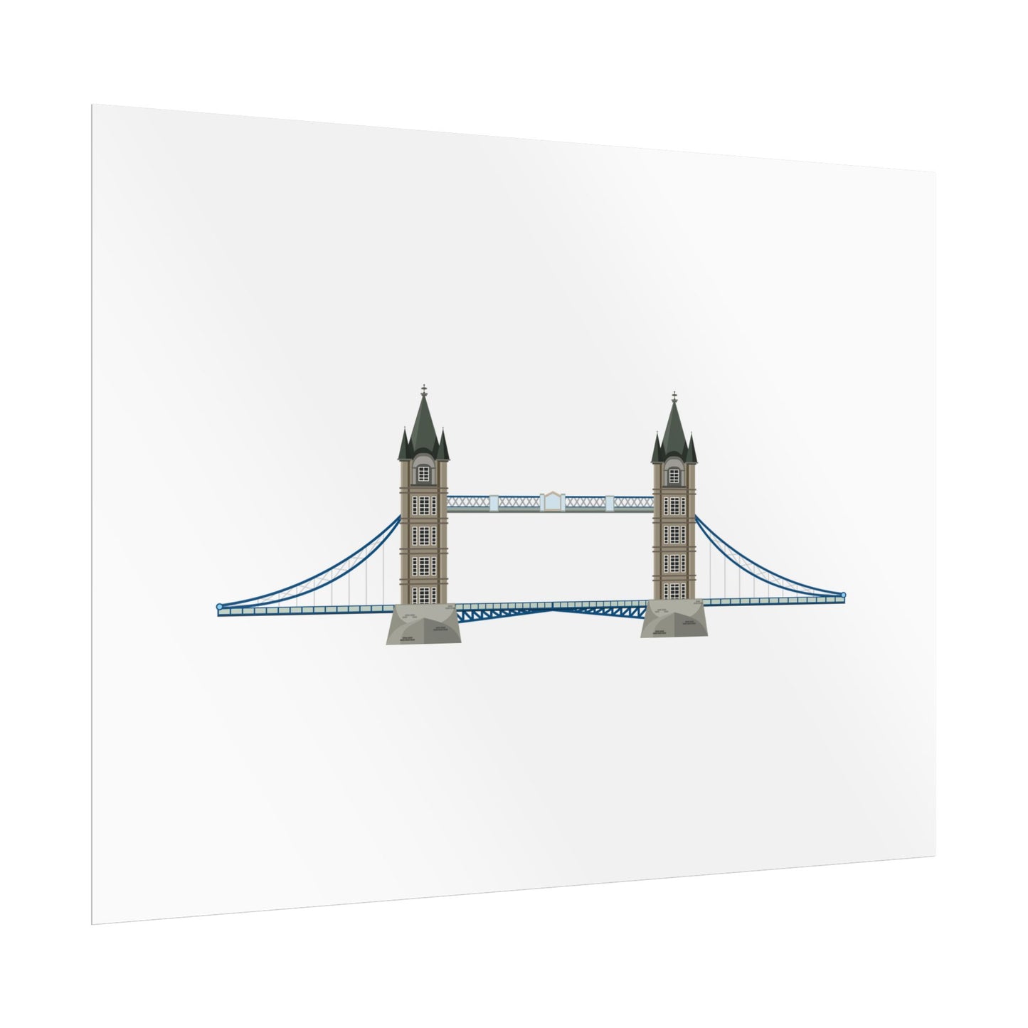 Tower Bridge Rolled Poster, London City Decor, Wall Art, Gift for Travelers, Home Aesthetic, UK Wall Art