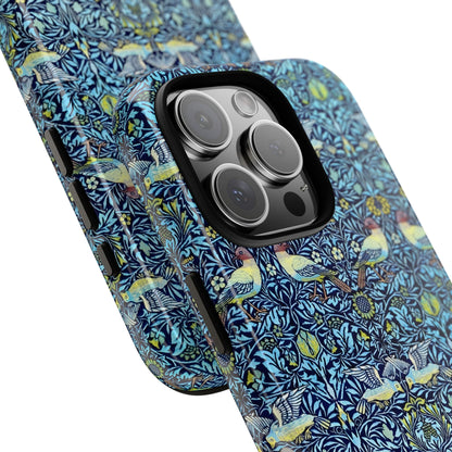 Bird and Floral Pattern Phone Case, Tough Cases, Gift for Nature Lovers, Eco-friendly, Custom Phone Accessories, All-Occasion