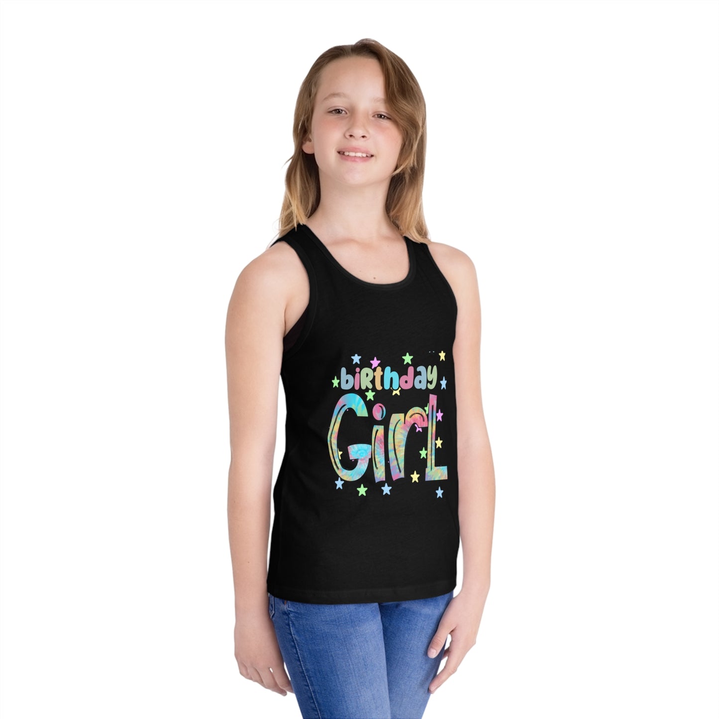 Birthday Girl Jersey Tank Top for Kids