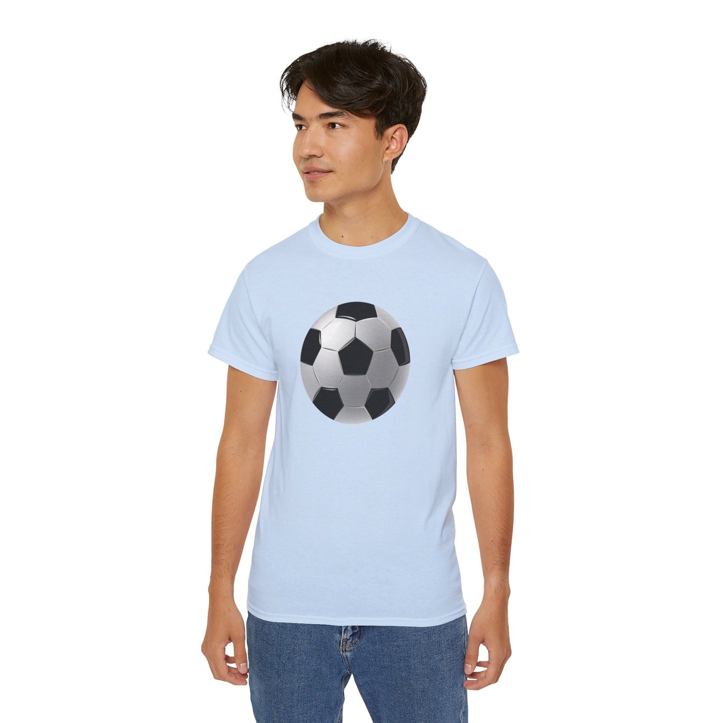 Dynamic Football Design - Sports Passion and Energetic Unisex Ultra Cotton Tee