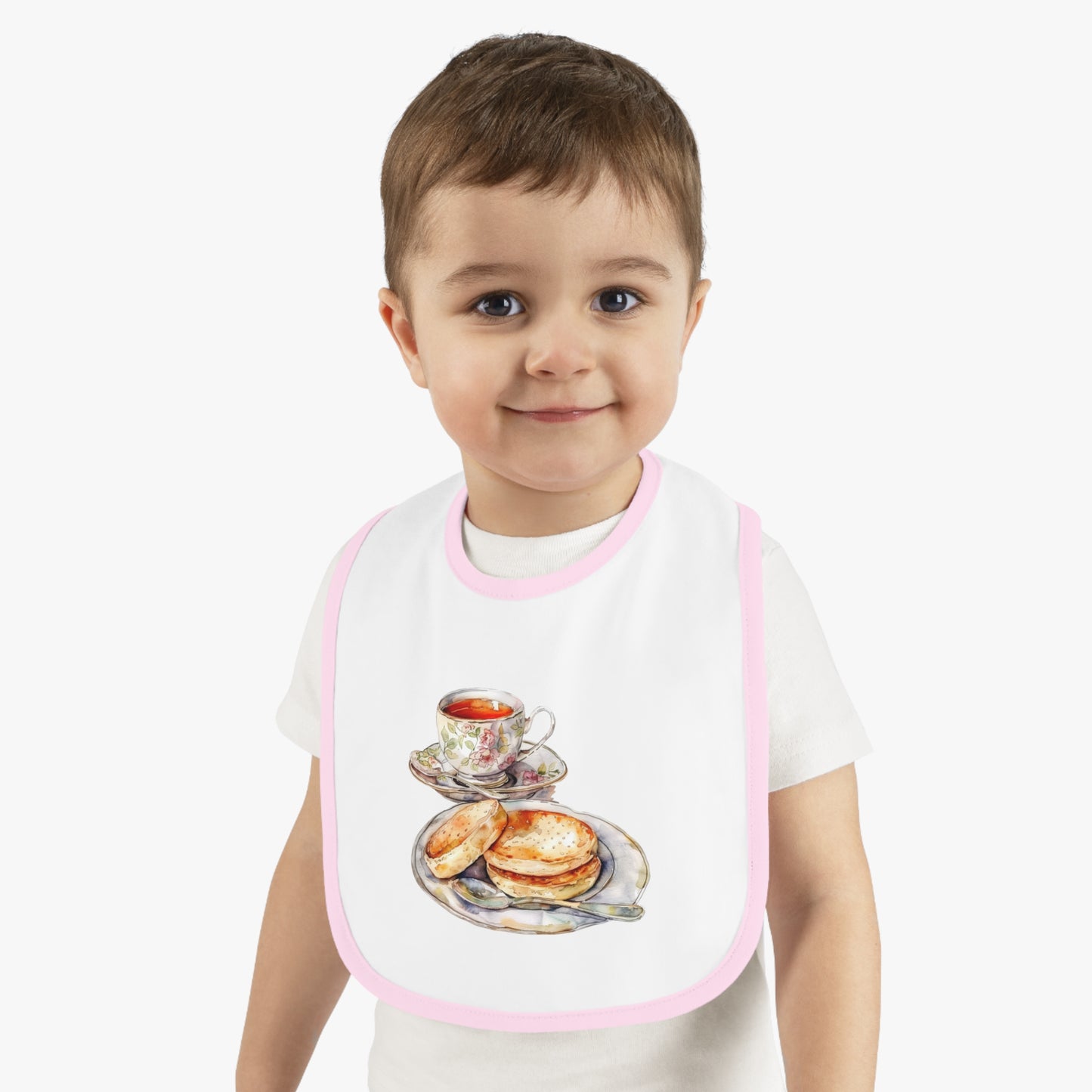 Cute Tea Time Baby Bib, Adorable Jersey Bib for Toddlers, Ideal Baby Shower Gift, Baby Feeding Accessories, Kid's Mealtime Must-Have, [...]