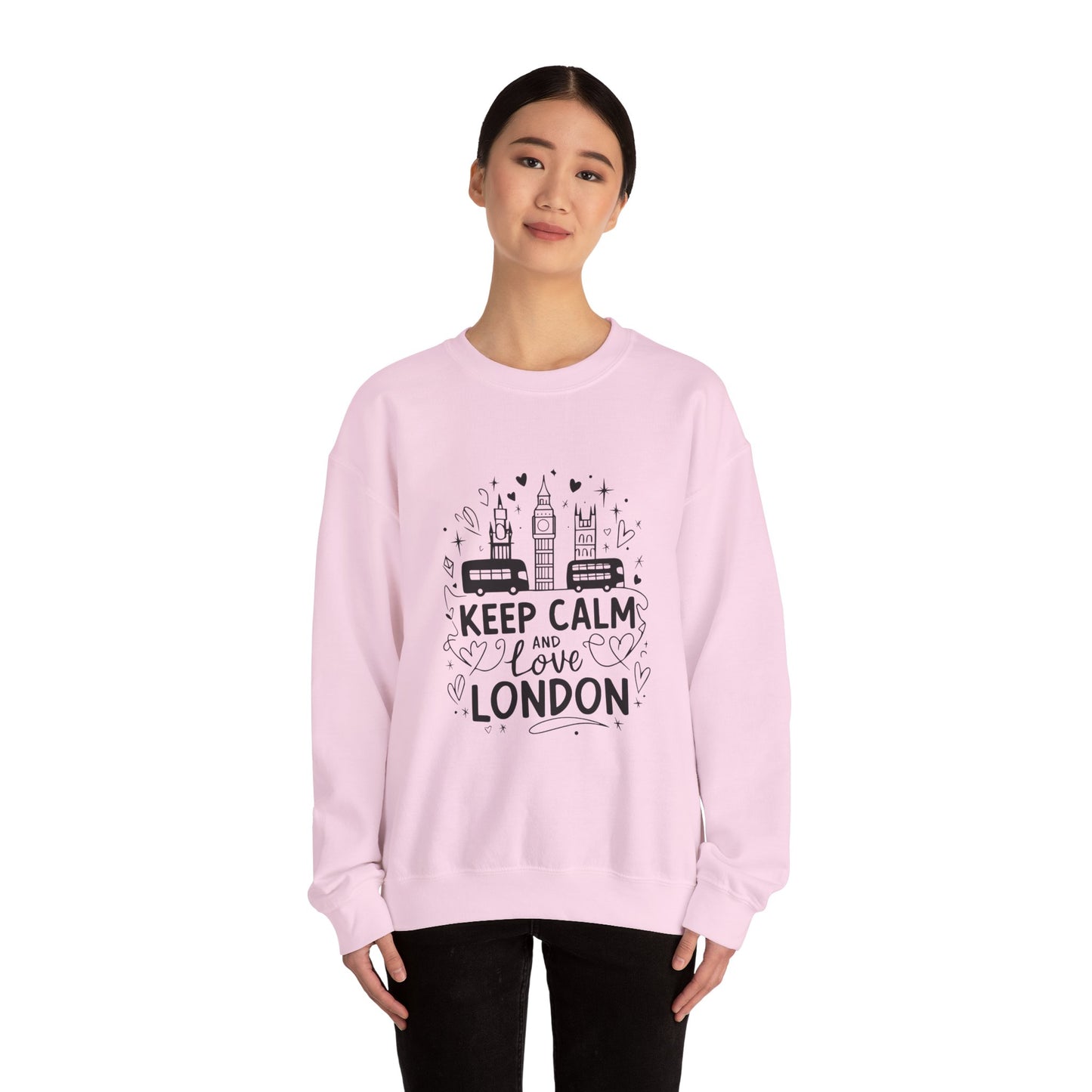 Unisex Heavy Blend™ Crewneck Sweatshirt -  Keep Calm and Love London