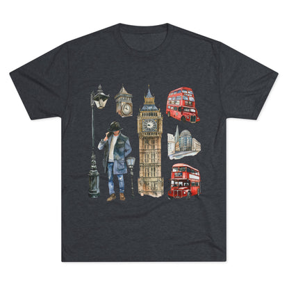 Vintage England Iconic Unisex Tri-Blend Crew Tee