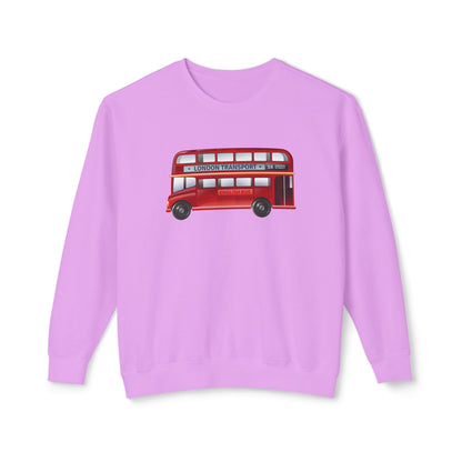 Unisex Lightweight Crewneck Sweatshirt - British English Bus