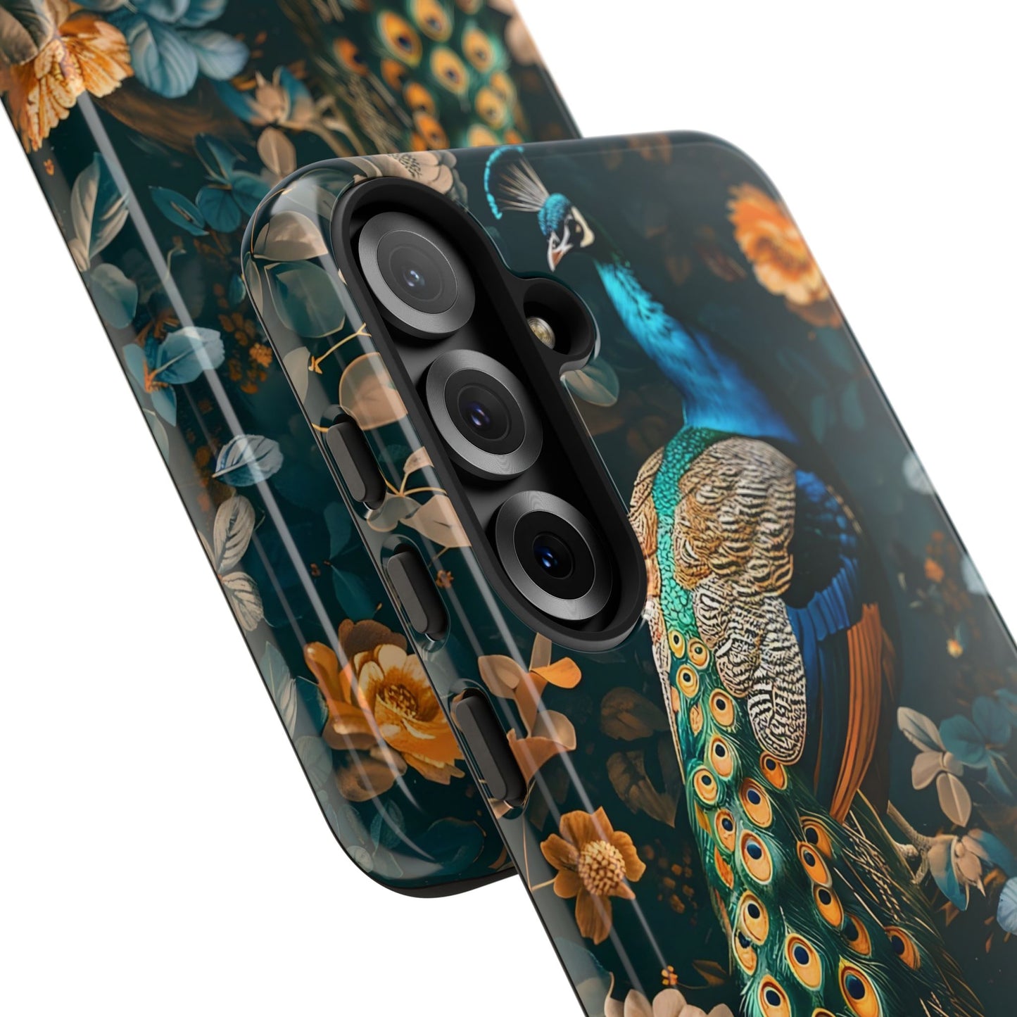 Peacock Phone Case - Elegant Floral Design, Tough Case for Protection, Unique Gift for Nature Lovers, Stylish Accessory, Eco-Friendly