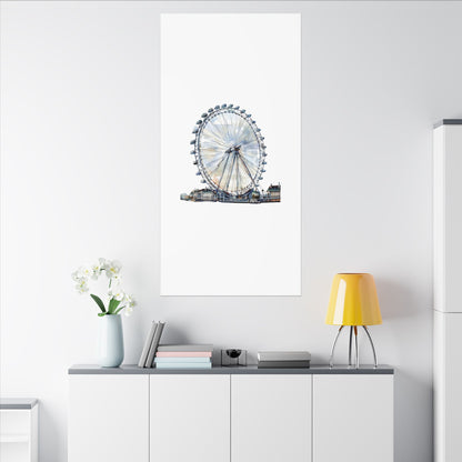 London Eye Canvas Print, Wall Art Decor, Travel Gift, Home Decoration, Unique Art Piece