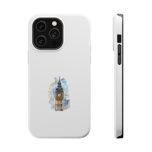 Artistic Magnetic Phone Cases with Iconic Designs, Unique Cell Phone Cover, London Tower Case, Gift for Travelers, Customizable Art Cases