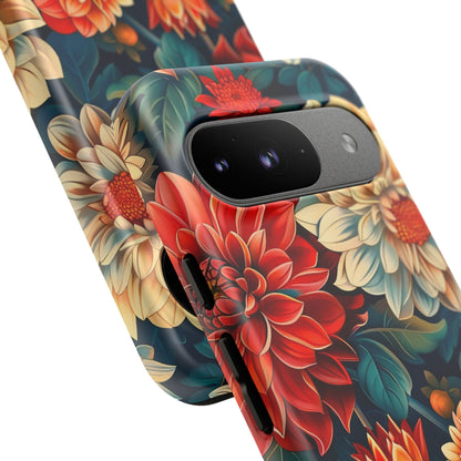 Floral Phone Case - Vibrant Tough Cases, Stylish Floral Cell Phone Cover, Gift for Her, Trendy Phone Accessory, Flower Design