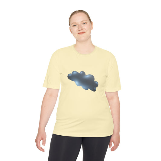 Unisex Moisture Wicking Tee - Dreamy Sky and Clouds Illustration