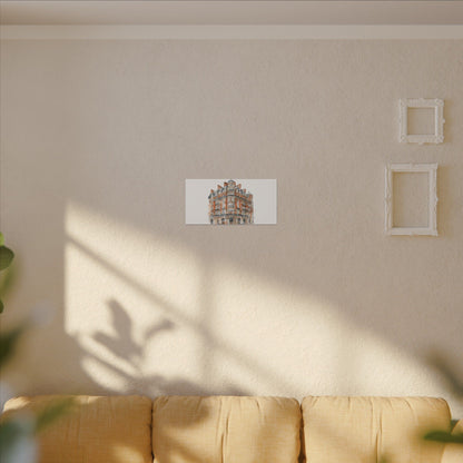 Artistic Matte Canvas Print of Historic Building, Wall Art Decor, Home Interior, Unique Gift, Fine Art, Architecture Lover, Urban Design