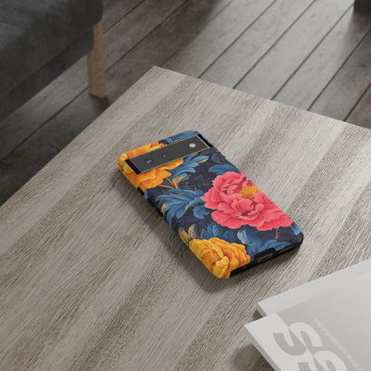 Floral Phone Case, Tough Cases, Stylish Mobile Cover, Gifts for Her, Phone Accessories, Unique Flower Design
