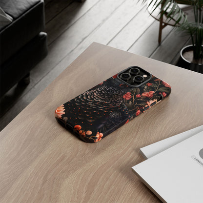 Tough Cases: Floral Design Phone Case, Stylish Protection for Your Phone, Unique Gift for Bird Lovers, Vibrant Floral Art, [...]