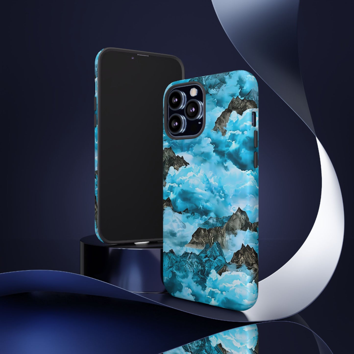 Mountain Wave Phone Case - Adventure Gear, Outdoor Gifts, Stylish Cases, Trendy Accessories, Nature Lovers