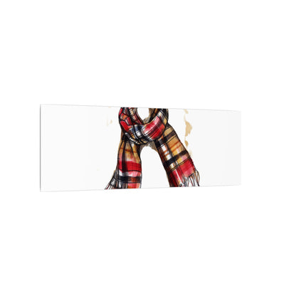 Autumn Scarf Canvas Art Print | Cozy Home Décor, Gift for Fall Lovers, Seasonal Wall Art, Unique Interior Design
