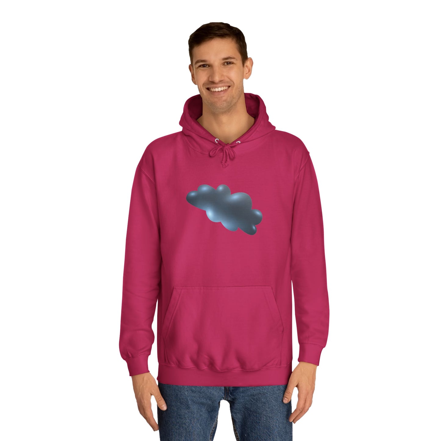 Unisex College Hoodie - Relaxed Serene Cloudscape