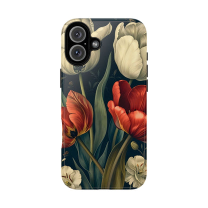 White Flower Tough Cases