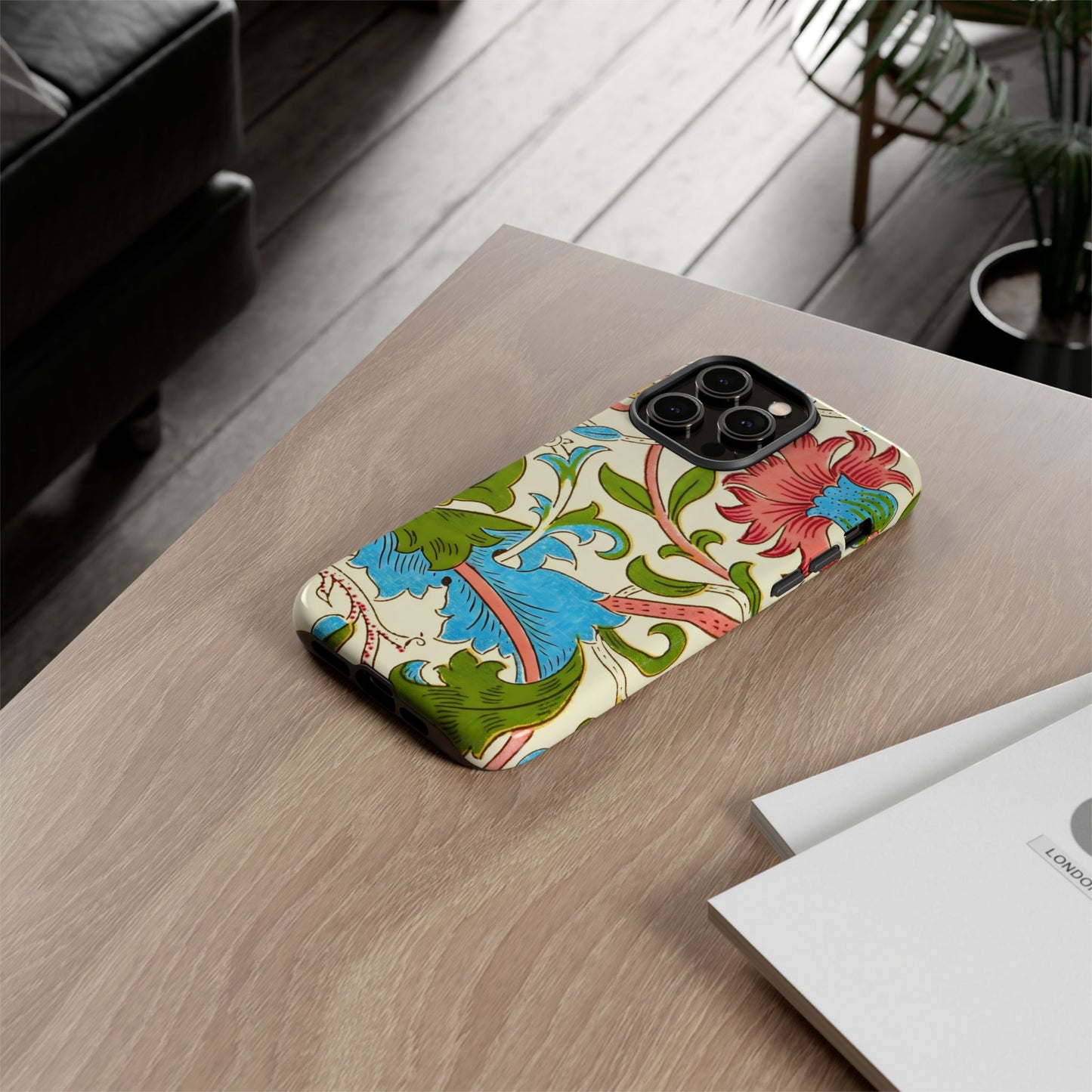 Tough Floral Phone Case - Artistic Smartphone Cover, Floral Print Gift, Protective Case | For Nature Lovers, Stylish Accessory, Phone [...]