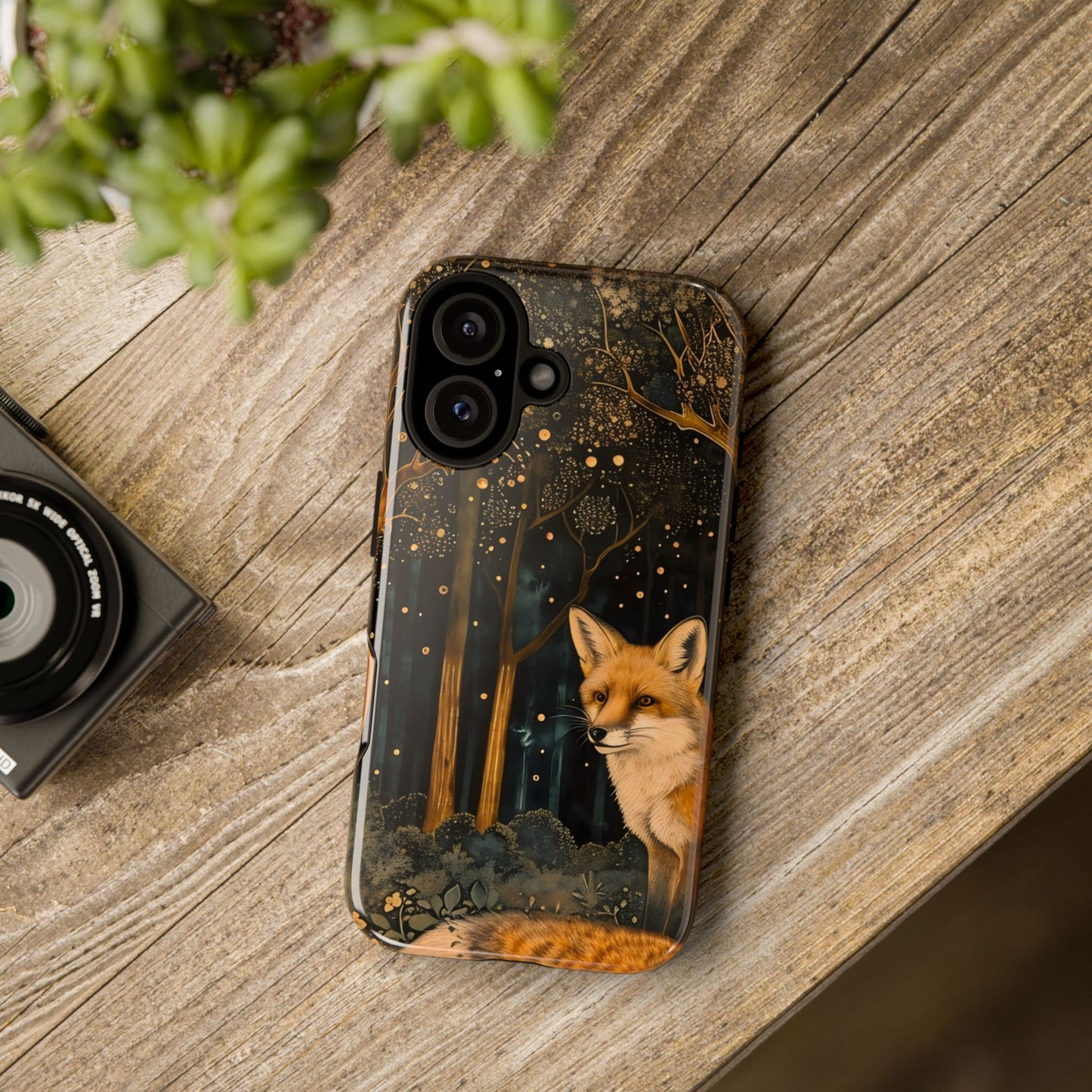 Fox Forest Phone Case, Cool Tough Case for Animal Lovers, Nature Themed Accessory, Unique Gifts for Her, Wildlife Protection