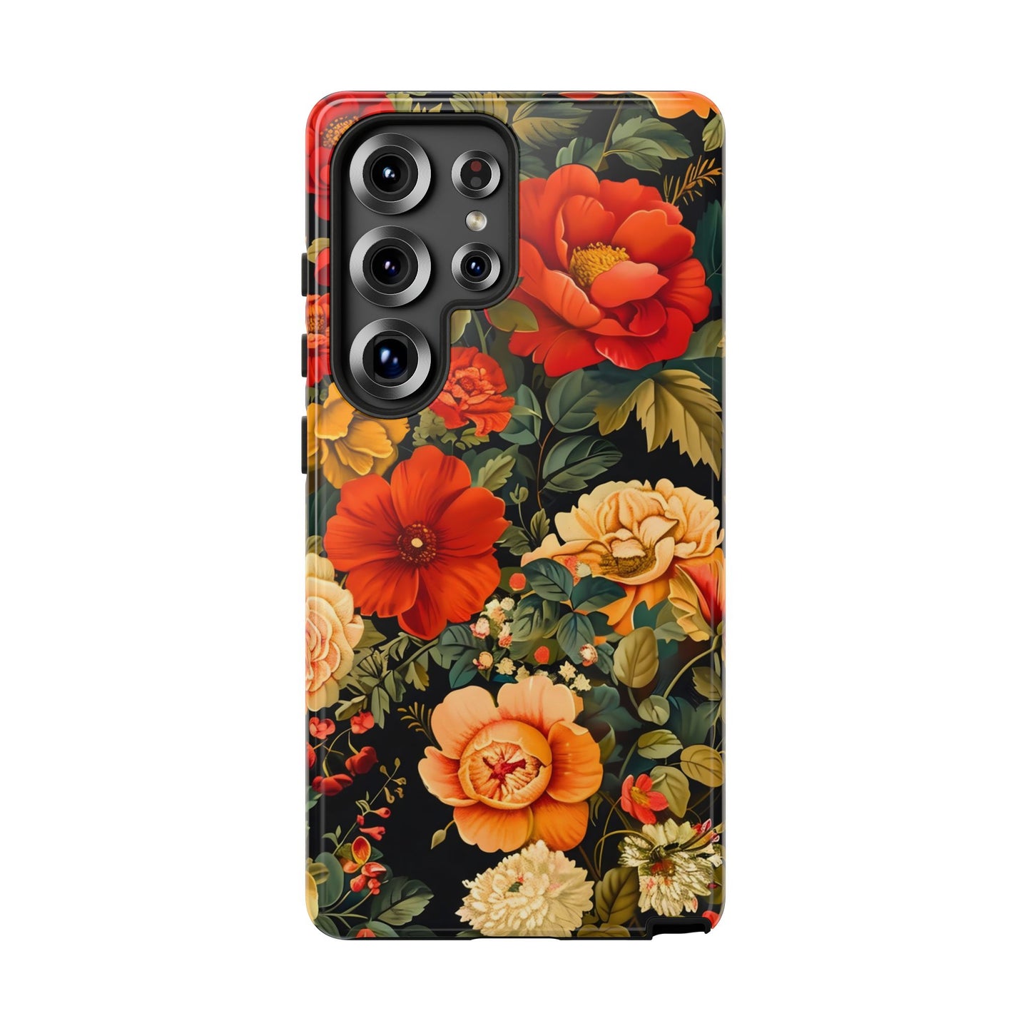 Floral Phone Case, Tough Cases, Decorative Tech Accessories, Gift for Her, Nature Lover Gift, Boho Style Case, Spring Floral Cover