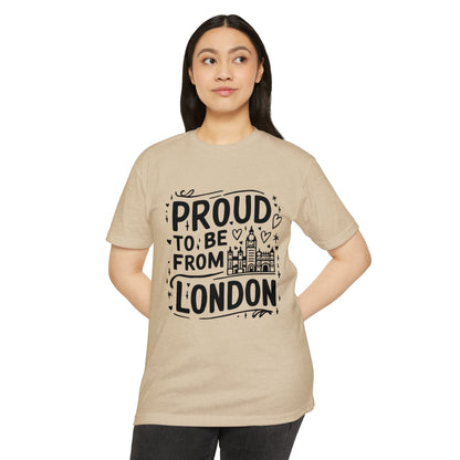Unisex CVC Jersey T-shirt - Proud to be from London