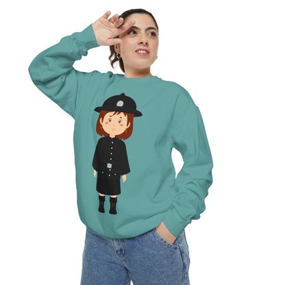 Unisex Garment-Dyed Sweatshirt - Echoes of Valor - Red Jacket at Bodmin Keep