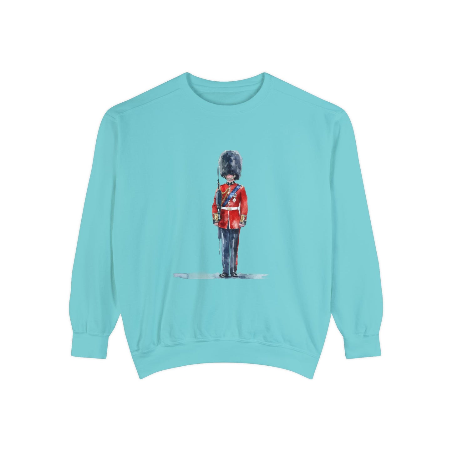 Unisex Garment-Dyed Sweatshirt - British Soldier - Classic Military Elegance and Honorable