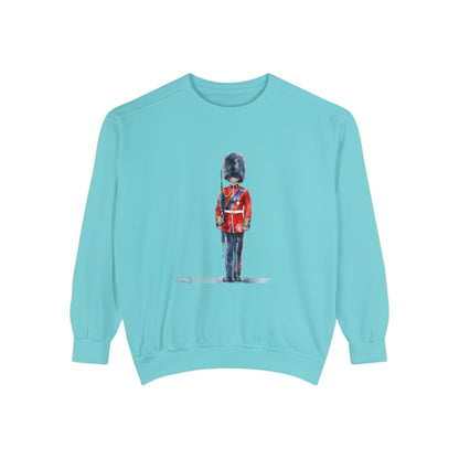 Unisex Garment-Dyed Sweatshirt - British Soldier - Classic Military Elegance and Honorable