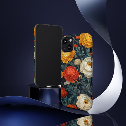 Floral Tough Case for Phones | Durable Floral Phone Cover, Boho Chic, Unique Gift for Her, Phone Protection, Flower Design