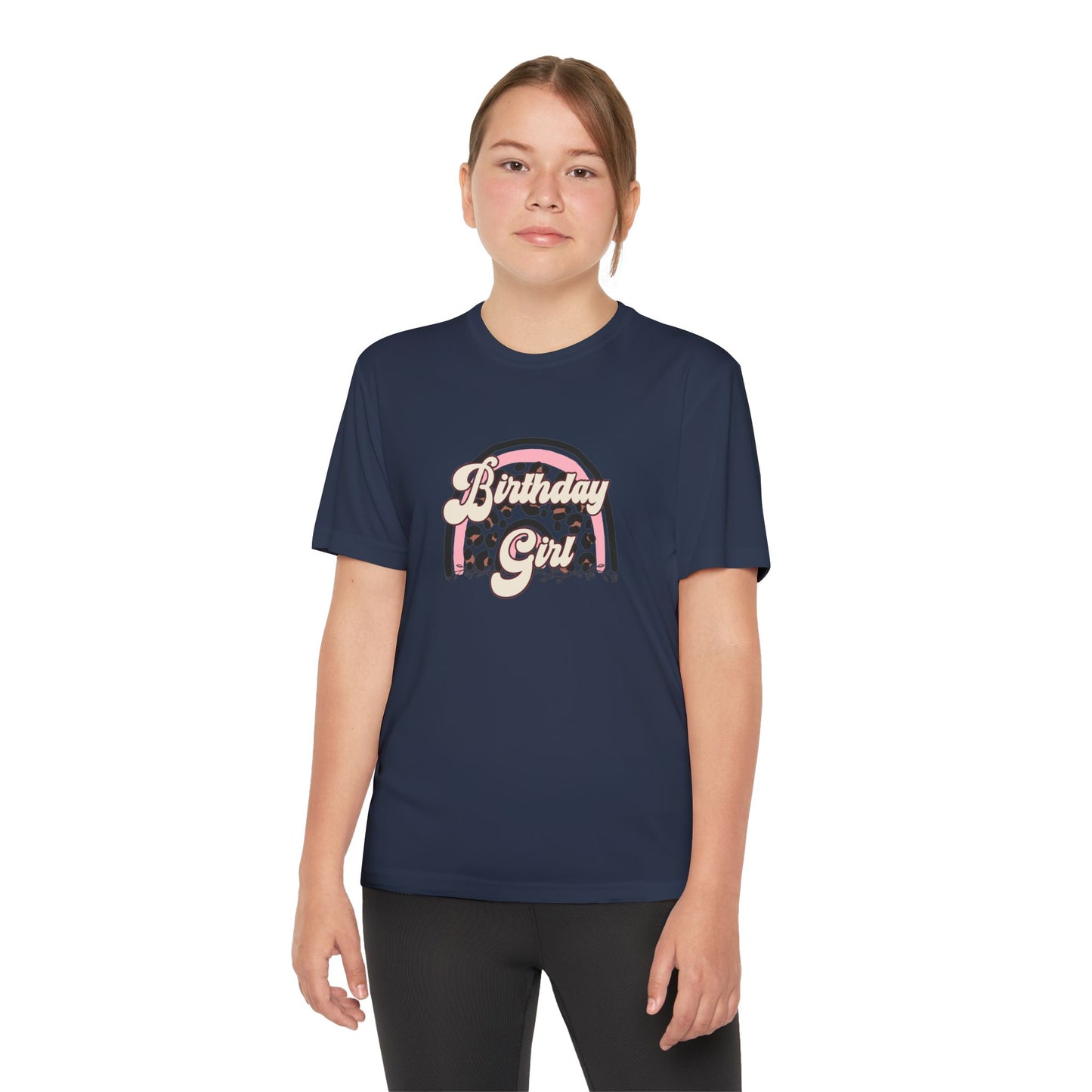 Youth Birthday Girl Tee - Fun Orange T-Shirt for Celebrating Birthdays