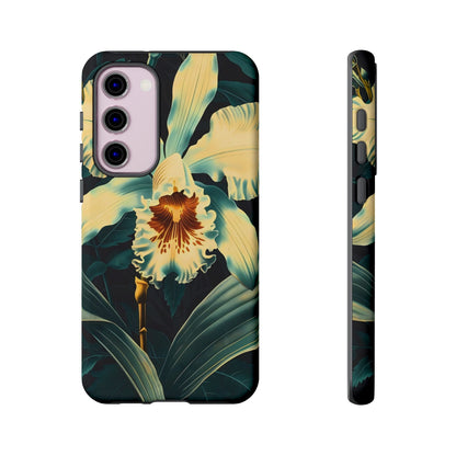 Floral Phone Case - Tough Cases with Orchid Design, Durable Smartphone Cover for Nature Lovers, Floral Gift for Her, Botanical [...]