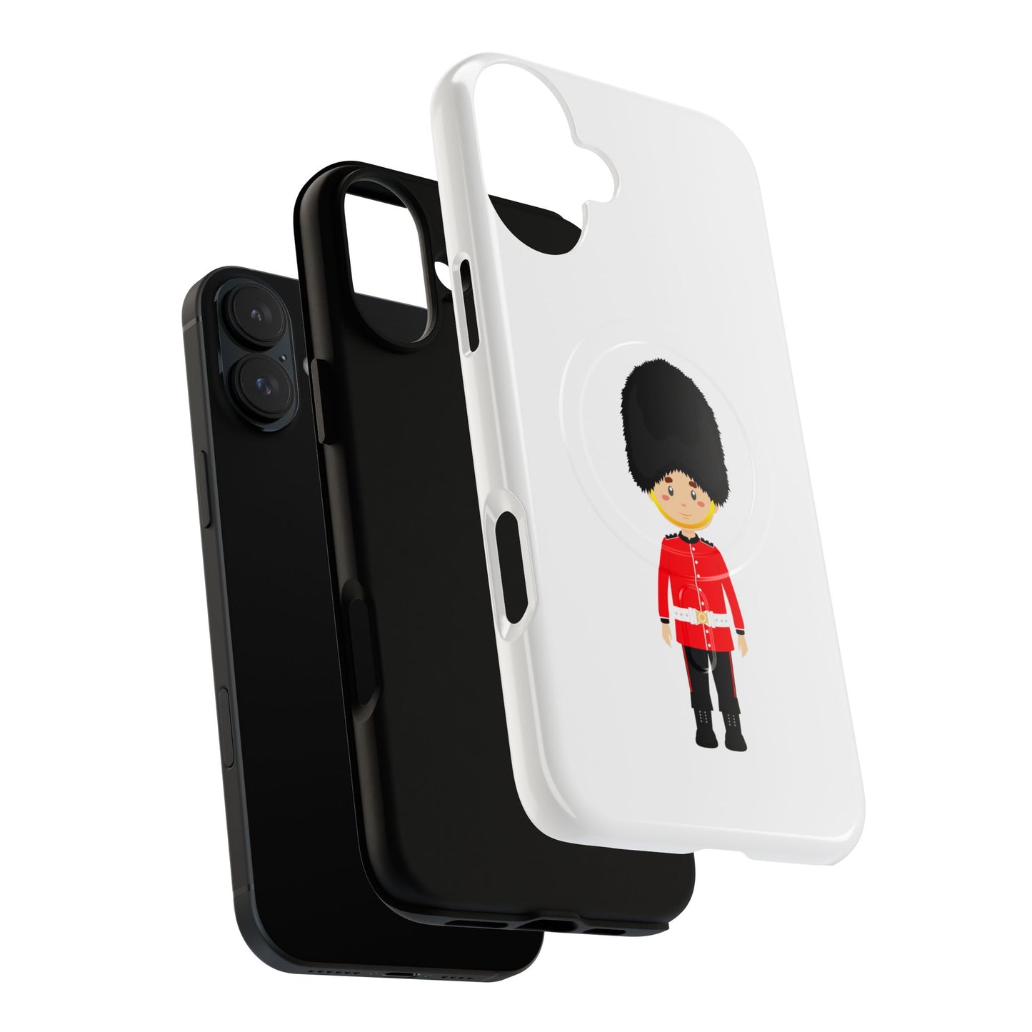 Tough Magnetic Phone Cases with Royal Guard Design - Fun Gift for Kids, Phone Protection, Unique Accessories, Birthday Present, Holiday Gift