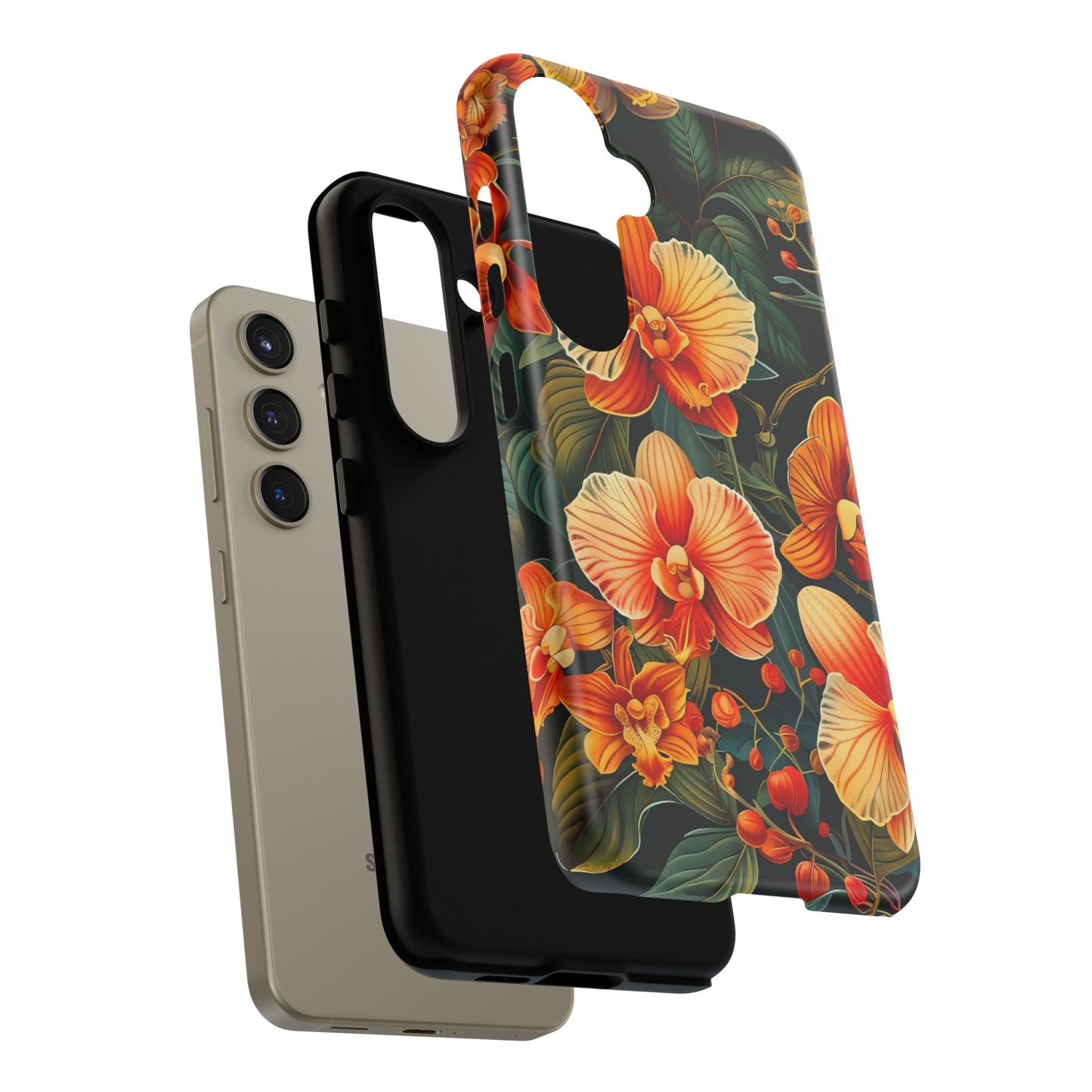 Floral Phone Case - Tough Cases, Protective Cover, Gift for Her, Smartphone Accessory, Floral Design, Nature-Inspired