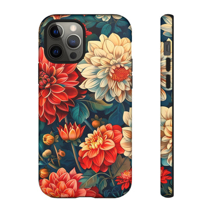 Floral Phone Case - Vibrant Tough Cases, Stylish Floral Cell Phone Cover, Gift for Her, Trendy Phone Accessory, Flower Design