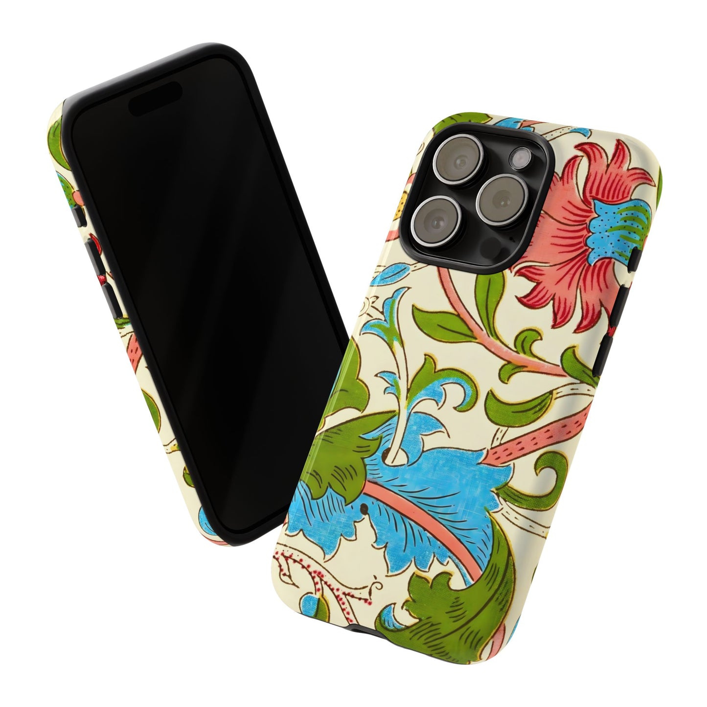 Tough Floral Phone Case - Artistic Smartphone Cover, Floral Print Gift, Protective Case | For Nature Lovers, Stylish Accessory, Phone [...]