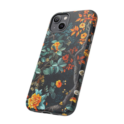 Floral Phone Case | Tough Cases, Protective Cover, Gift for Her, Autumn Vibes, Floral Phone Accessory, Unique Design
