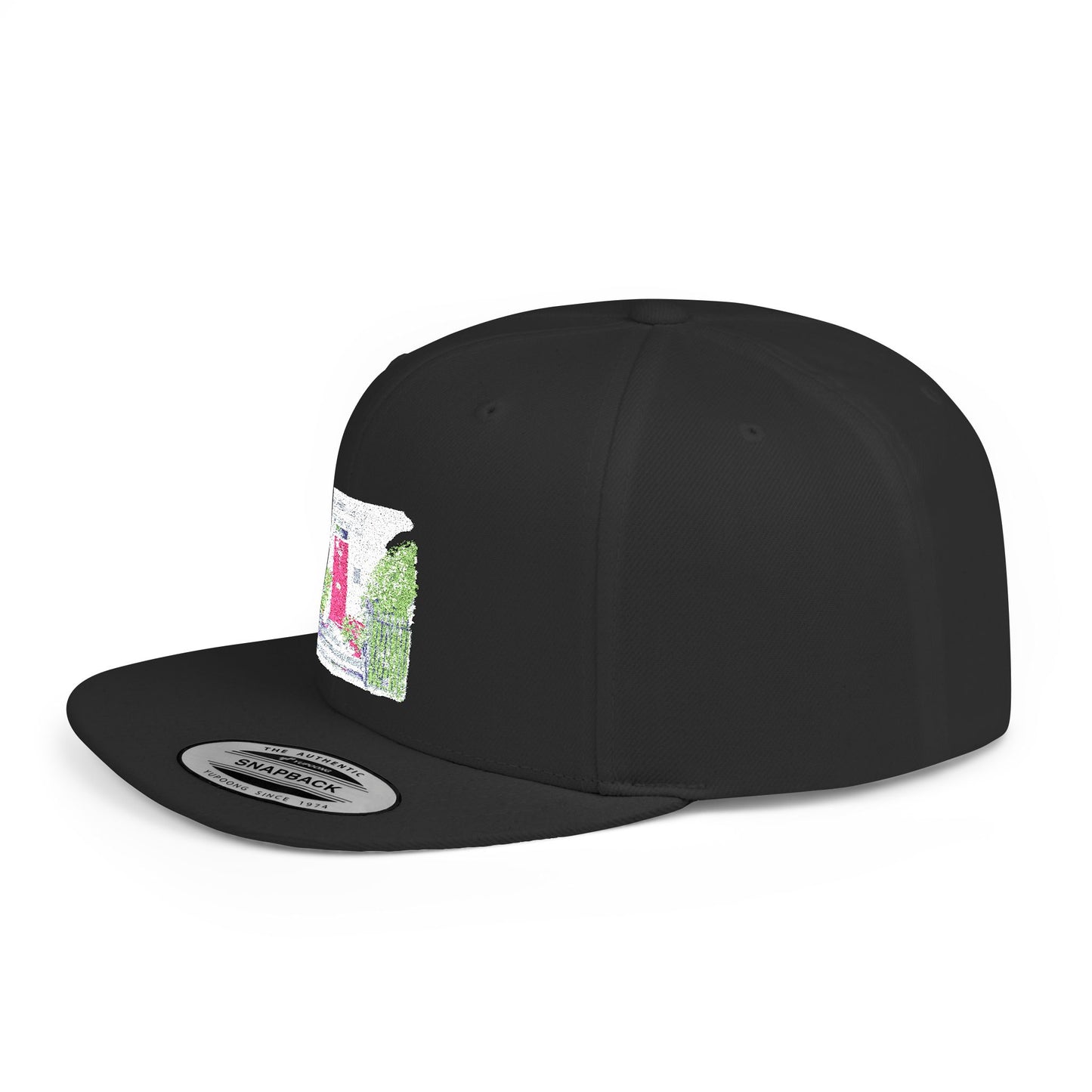 English Countryside Landscape Flat Bill Snapback