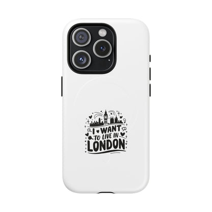 London Dream Tough Magnetic Phone Case, Chic Phone Cover, Ideal Gift for London Lovers, Functional Phone Accessory, Stylish Tech Gear