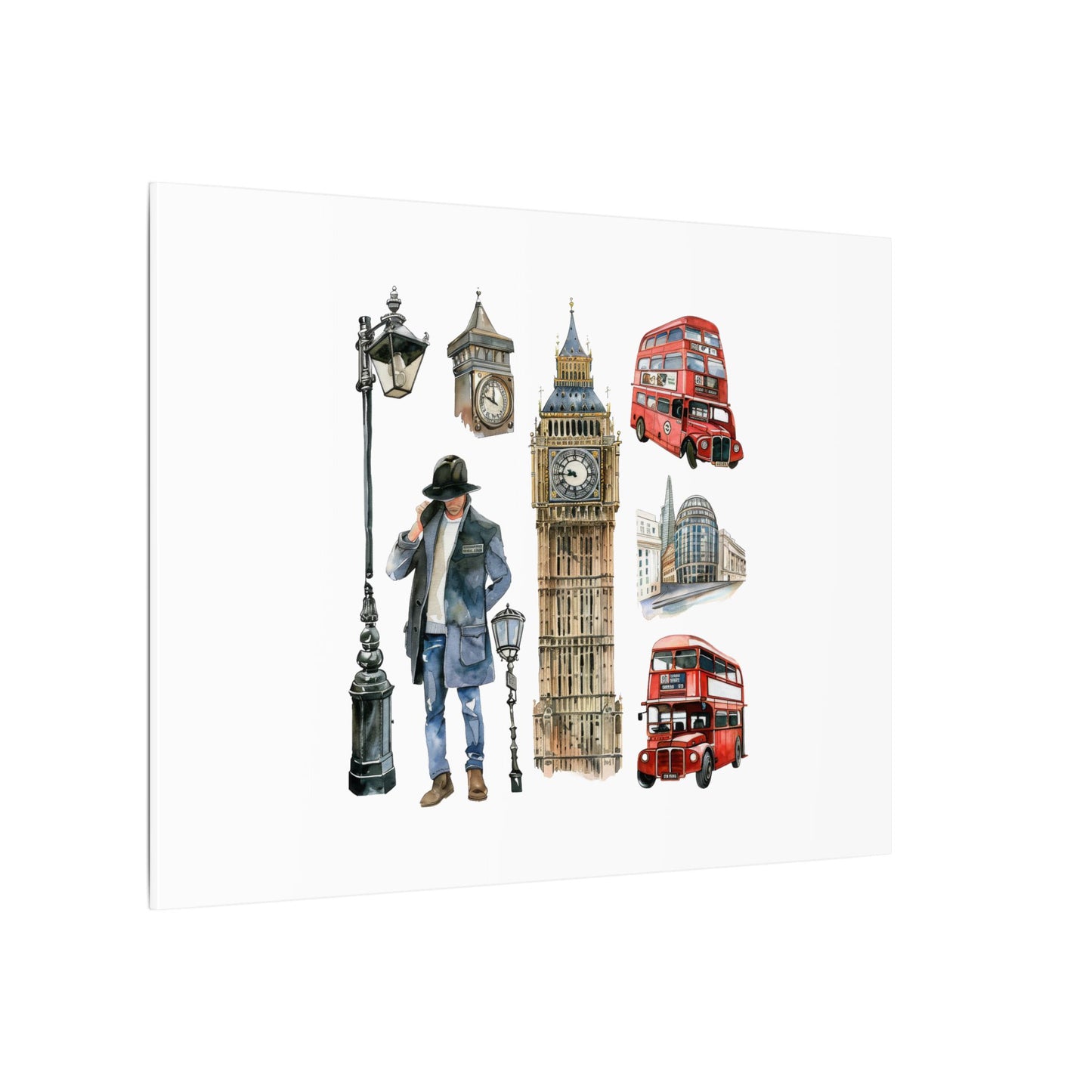Canvas Art Print, London Skyline, Home Decor, Wall Art, Gift Idea, Travel Memories, Modern Wall Art