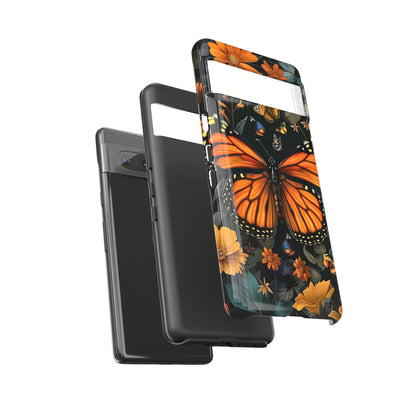Monarch Butterfly Phone Case, Tough Cases, Nature Lover Gift, Floral Mobile Cover, Eco-Friendly Phone Accessory, Butterfly Design